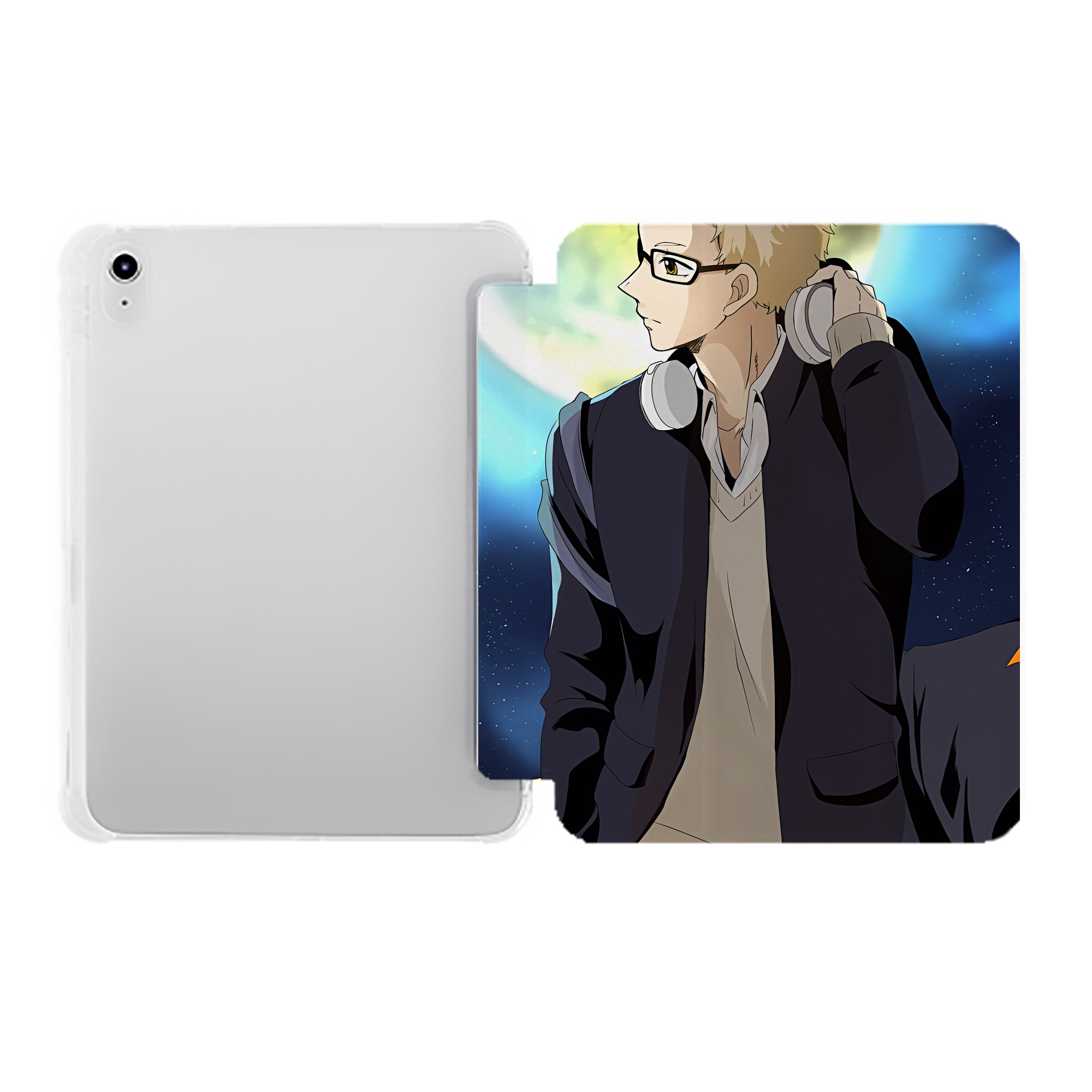 （画像用） ハイキュー!! Haikyu!! IPad ケース ペン収納付き 三つ折りスタンド PUレザー×シリコン 対応機種9.5/10.5/10.9インチ